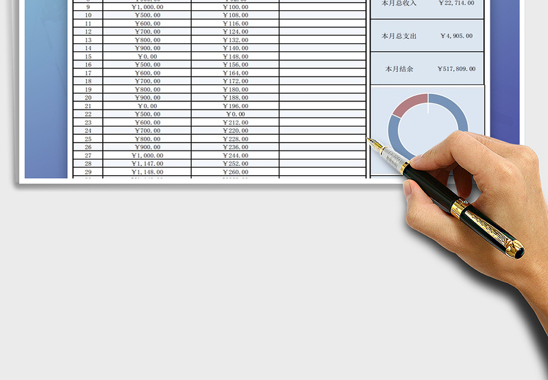 2025年月家庭收支明细表免费下载