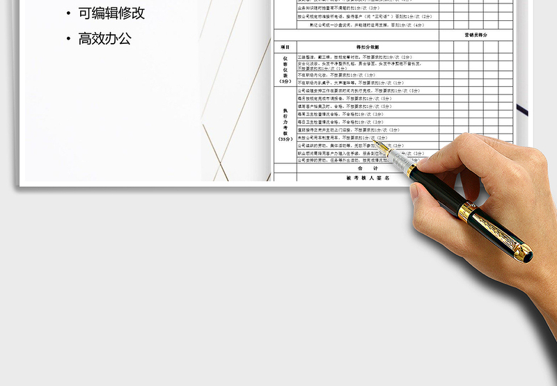 2025年房地产置业顾问月考核表
