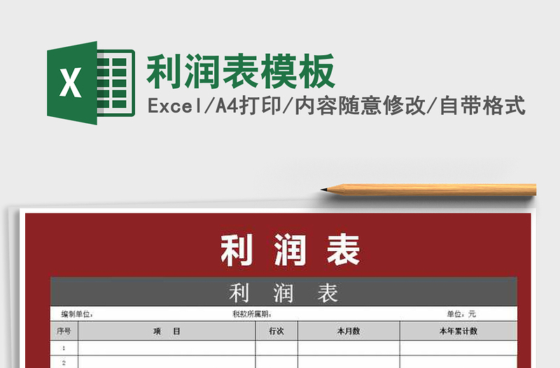 2025年利润表模板