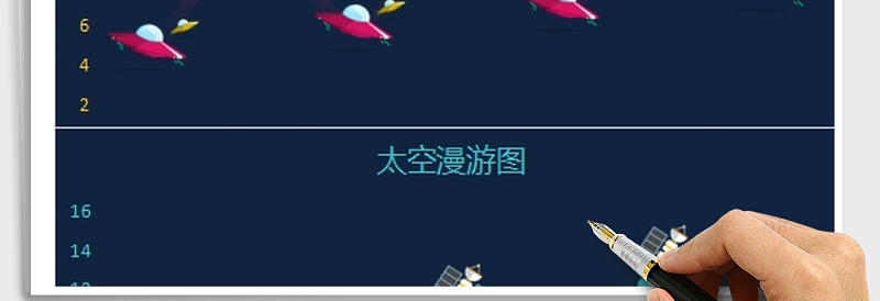 2025年可视化图表—精美多种色彩折线图免费下载