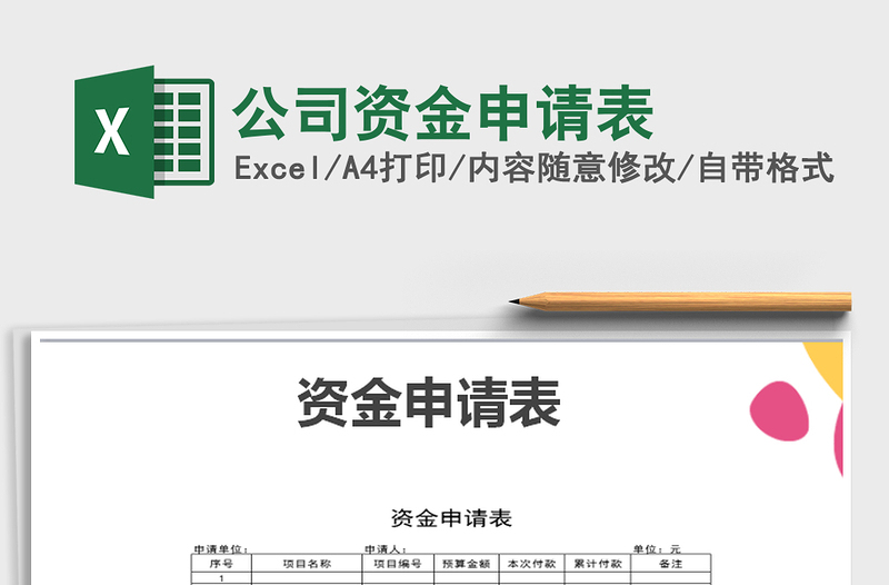 2025年公司资金申请表