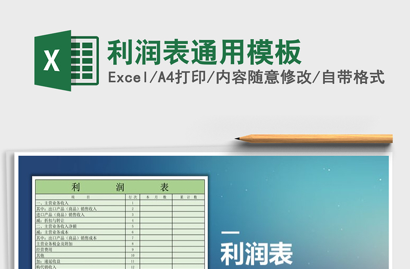 2025年利润表通用模板