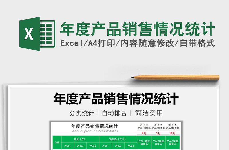 2025年年度产品销售情况统计