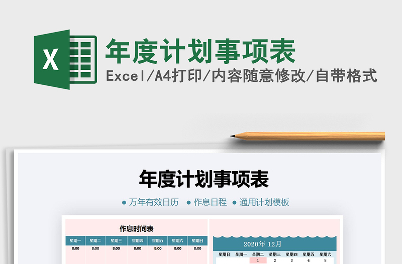 2025年年度计划事项表