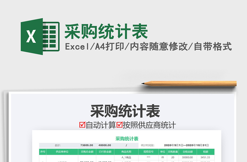 2025年采购统计表