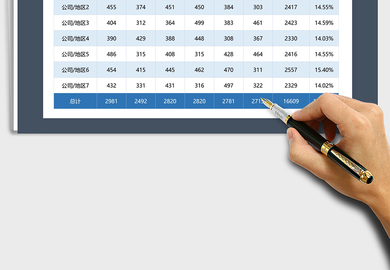 2025年半年各子公司片区销售额分析免费下载