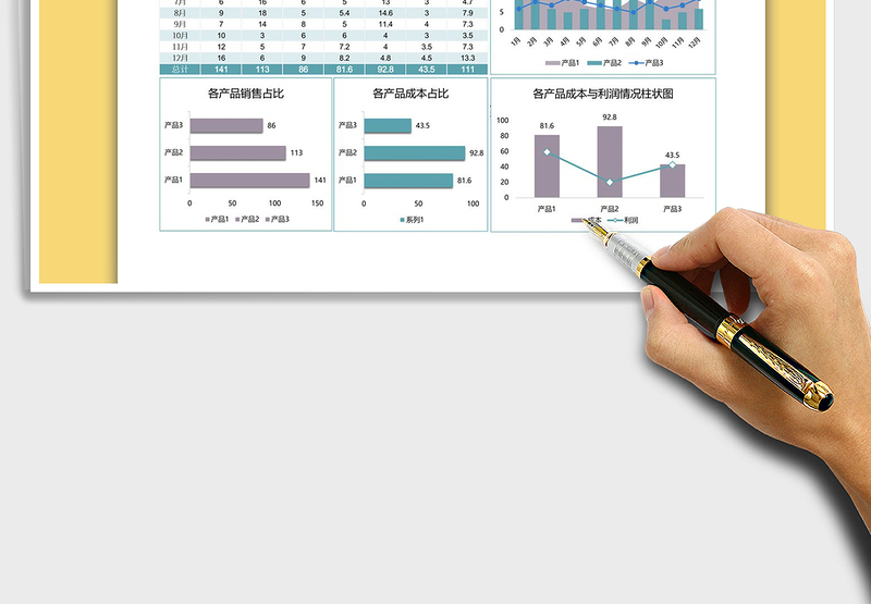 2025年销售业绩分析图表