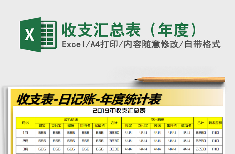 2025年收支汇总表（年度）