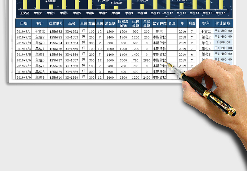 2025年财务现金流水账（应收应付款）