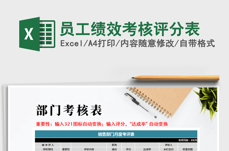 2025年员工绩效考核评分表