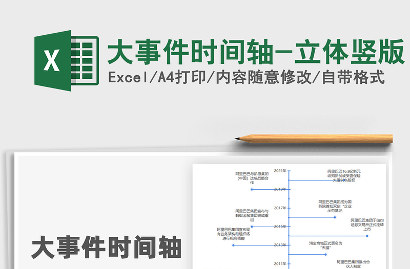 2025年大事件时间轴-立体竖版