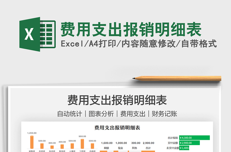 2025费用支出报销明细表免费下载