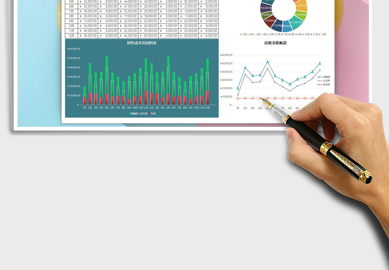 2025年（图表展示）收支统计表