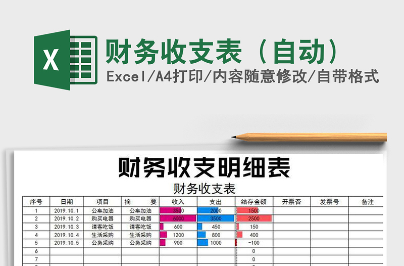2025年财务收支表（自动）