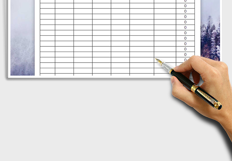 2025年财务收支记账表-自动计算免费下载