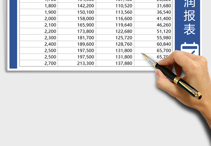 2025年销售利润报表