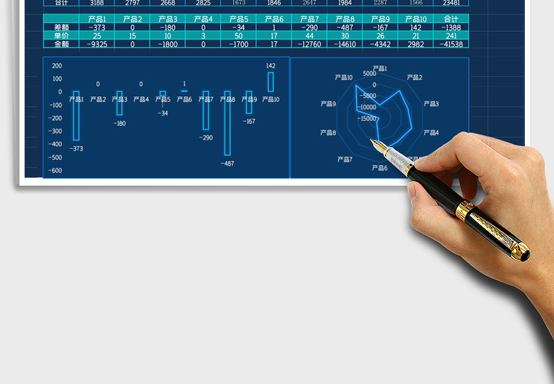 上半年库存Excel模板 