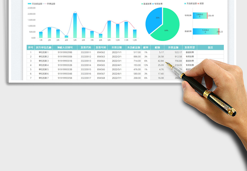 2025发票登记管理明细表