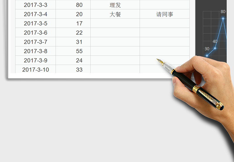 月度支出统计表（自动统计）