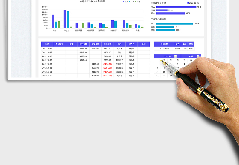 2025（带日历功能）现金日记账免费下载