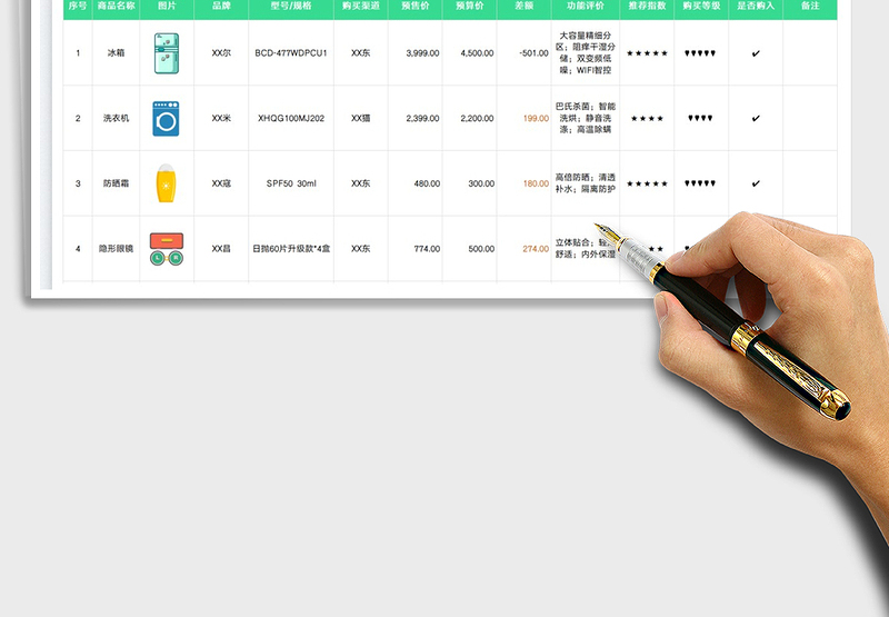 2025618购物清单免费下载