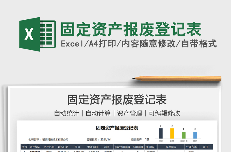 2025固定资产报废登记表免费下载