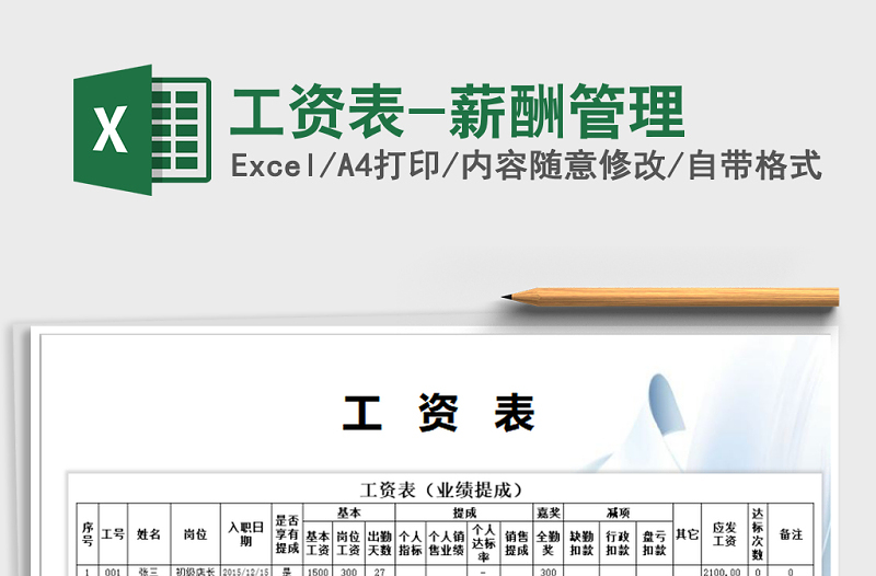 2025年工资表-薪酬管理