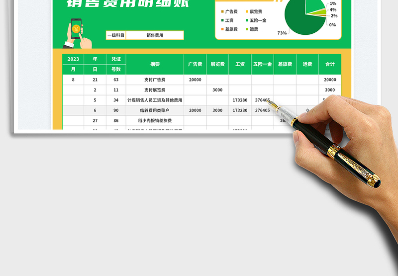2025销售费用明细账免费下载