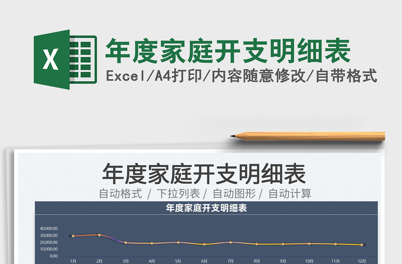2025年度家庭开支明细表免费下载