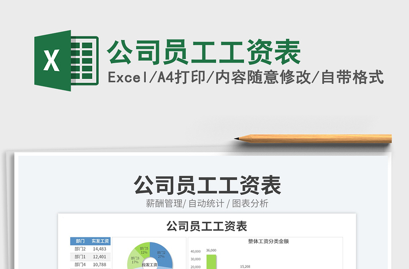 2025公司员工工资表免费下载