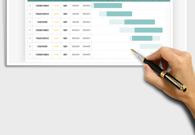 项目进度计划表（自动生成）