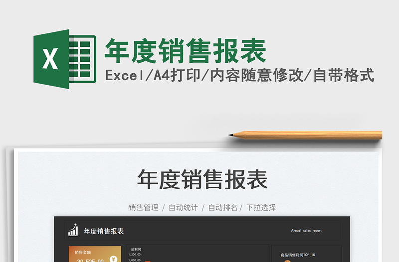 2025年度销售报表免费下载