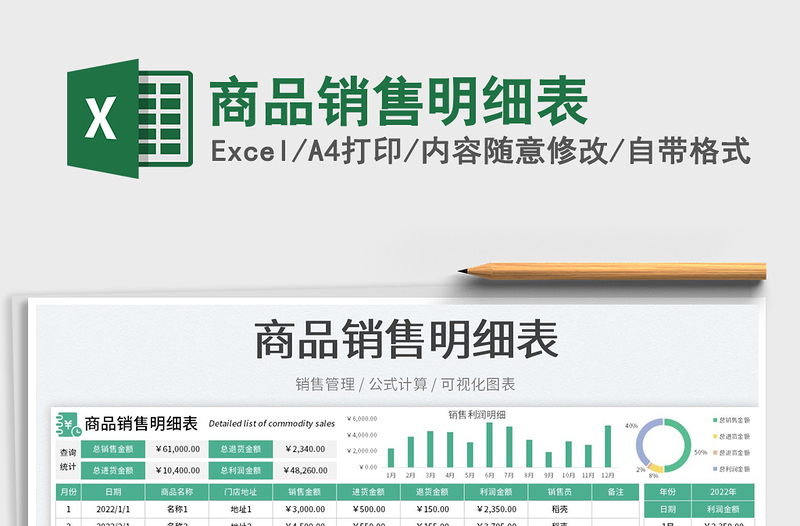 2025商品销售明细表