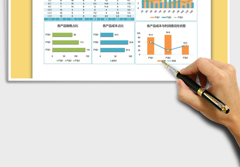 2025年销售业绩分析图表