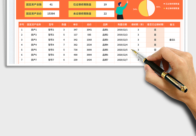 2025固定资产统计表免费下载