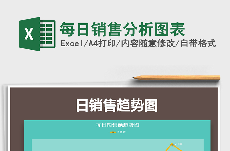 2025年每日销售分析图表免费下载