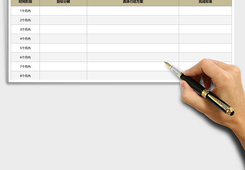 2025年职业生涯规划目标分解及行动方案实施表