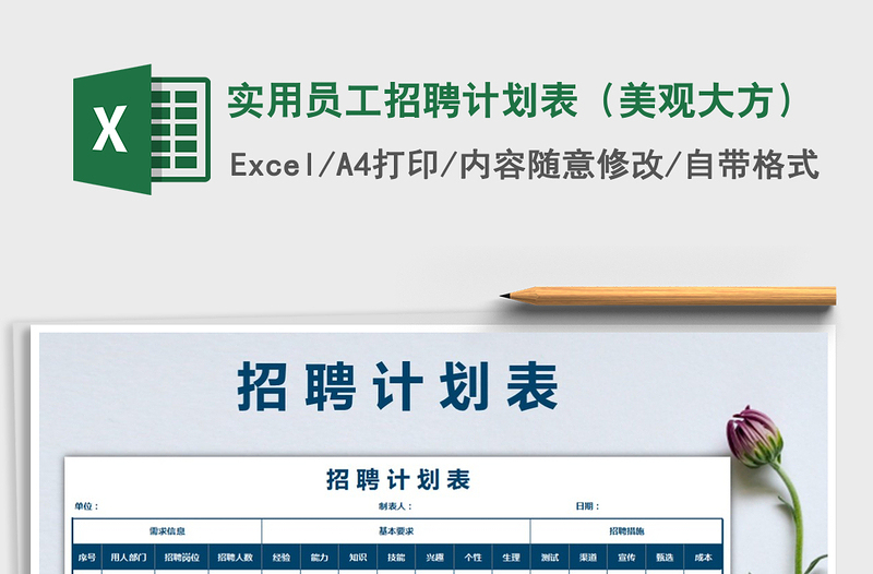 2025年实用员工招聘计划表（美观大方）