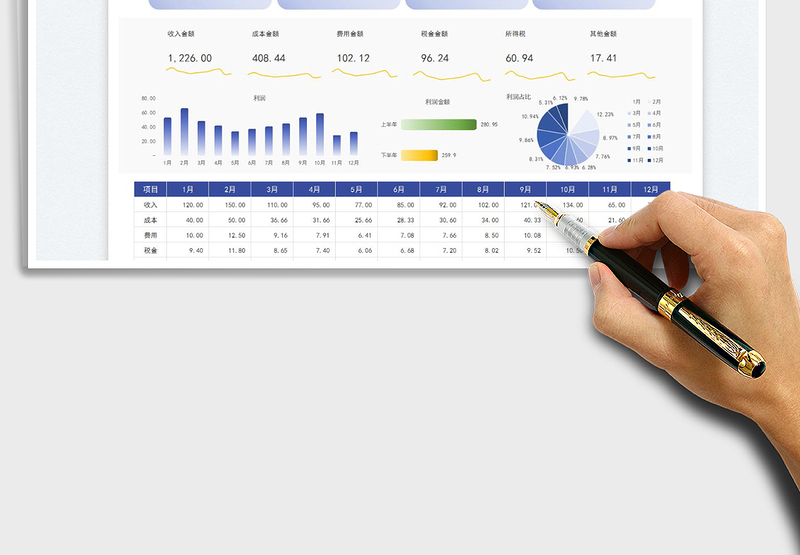2025财务利润统计分析表
