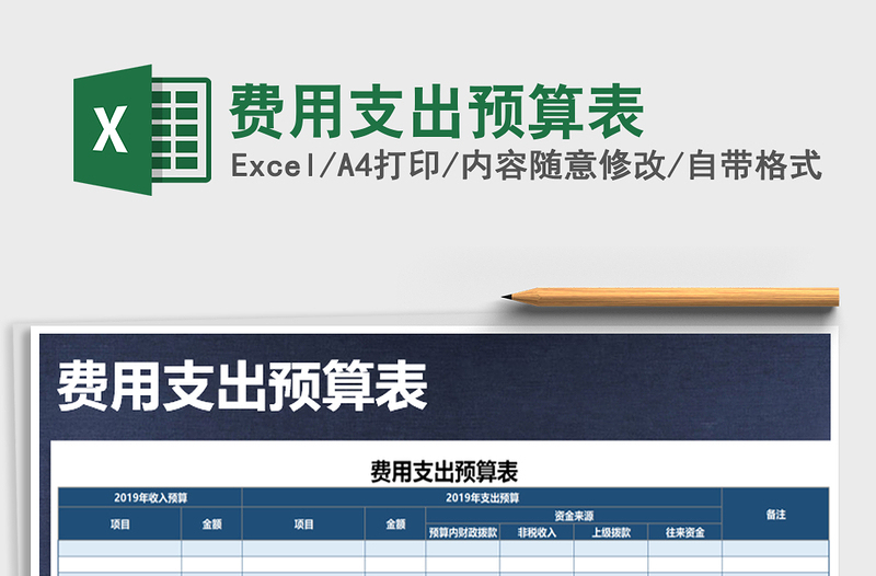 2025年费用支出预算表