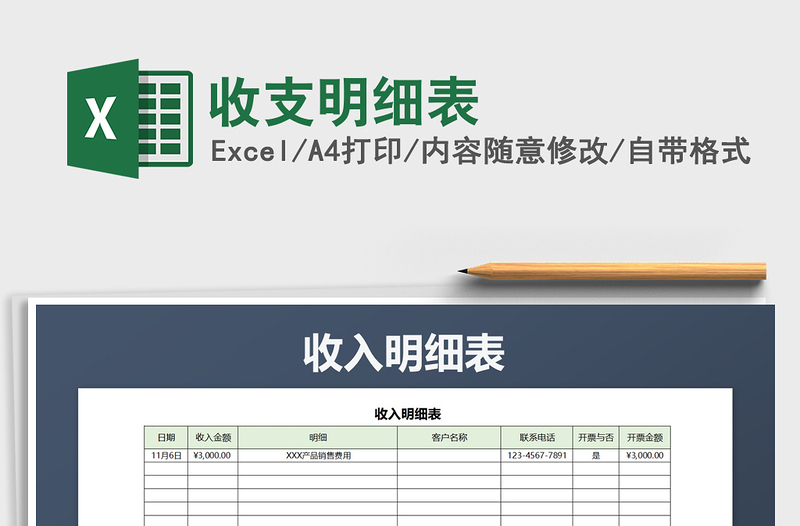 2025年收支明细表