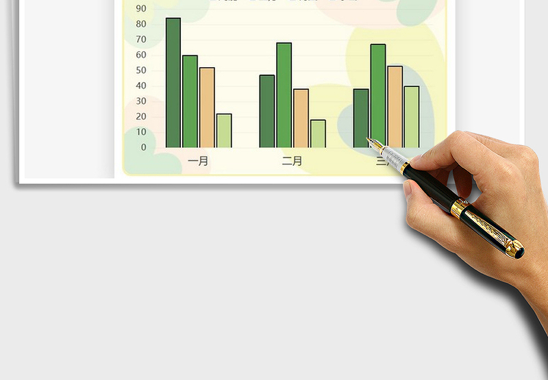 2025可爱风格簇状柱形图免费下载