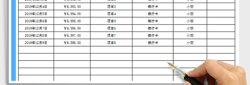 2025年费用支出明细表（自动合计）