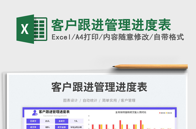 2025客户跟进管理进度表免费下载