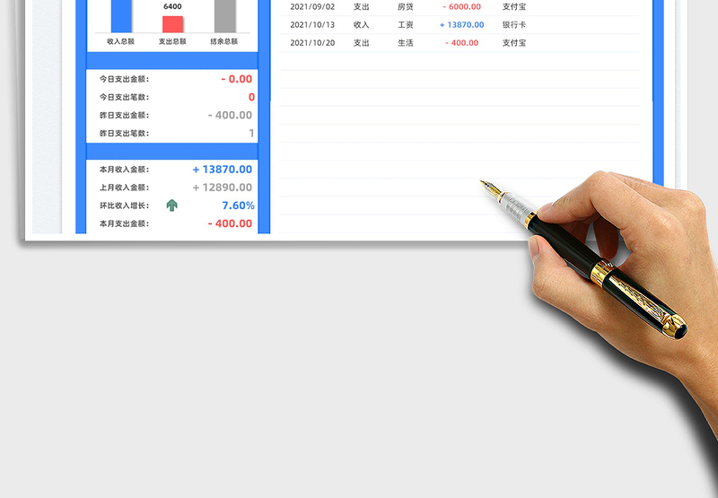 2025个人收支明细表免费下载