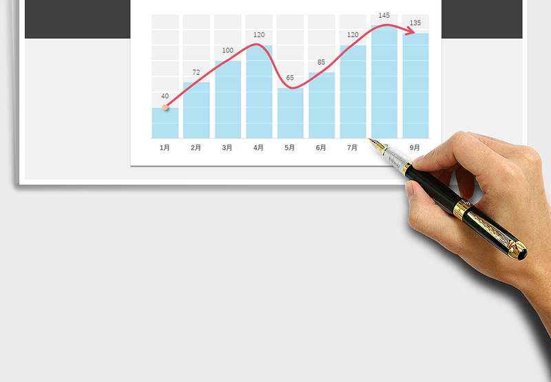 2025月份销售统计图免费下载