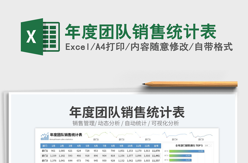 2025年度团队销售统计表