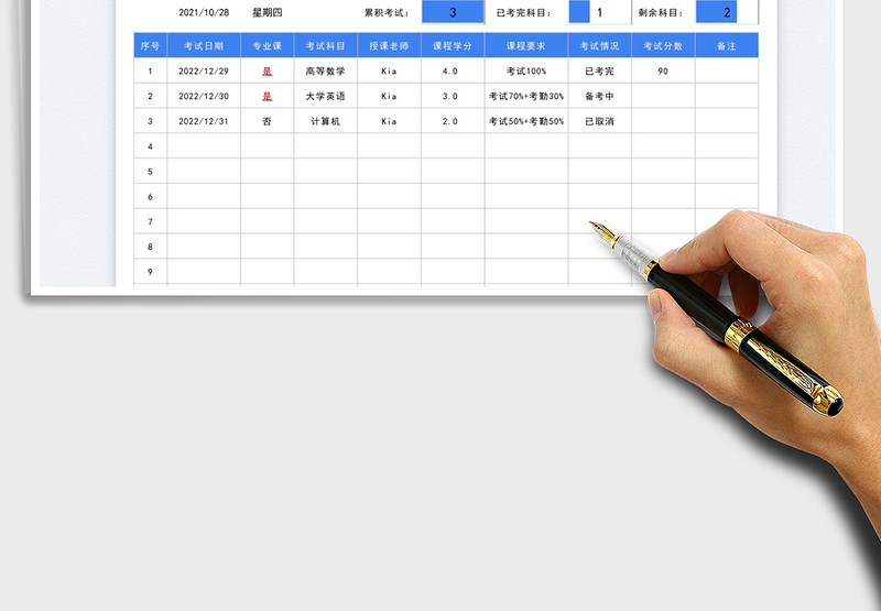 2025大学考试周考试信息汇总免费下载