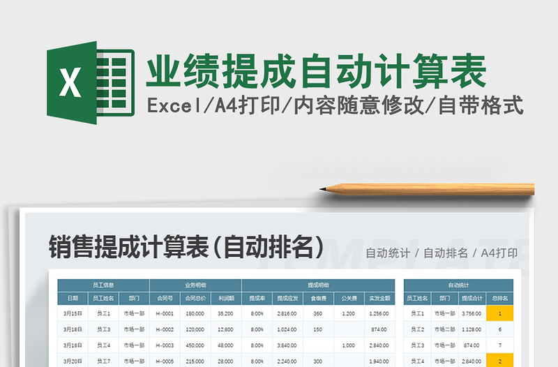 2025年业绩提成自动计算表