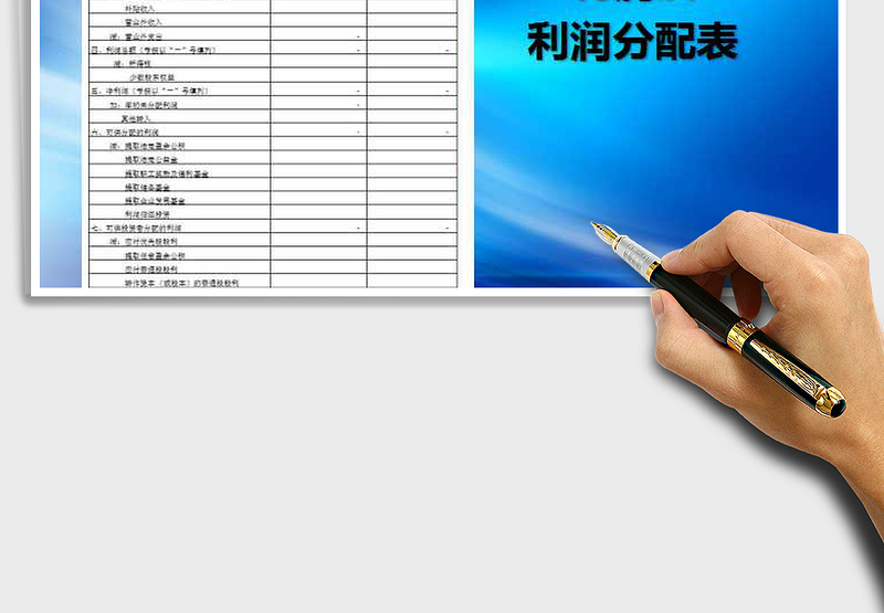 2024年利润及利润分配表